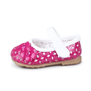 Детски сандали за момичета - бял,червен,цикламен,розов и бежов цвят