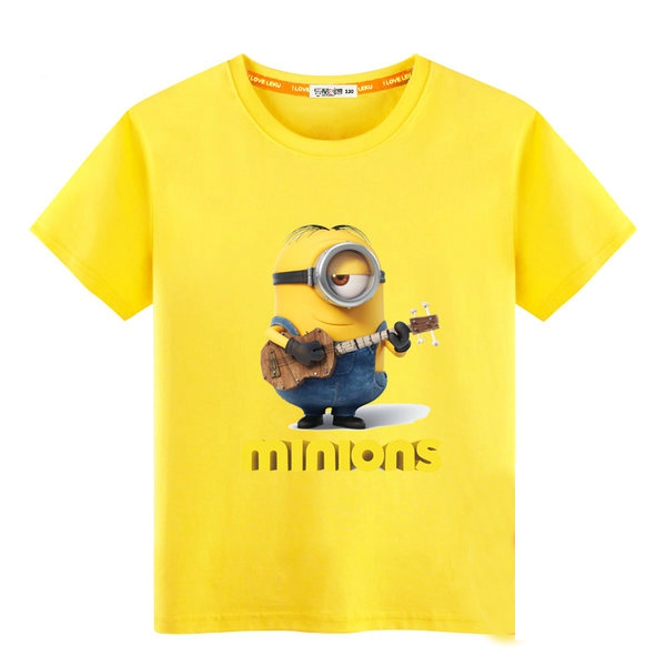 Детски памучни тениски 24 модела -различни цветове и принтове.