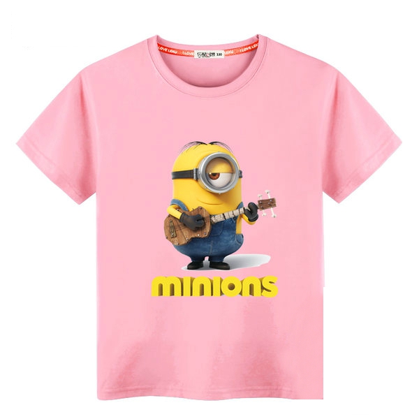 Детски памучни тениски 24 модела -различни цветове и принтове.