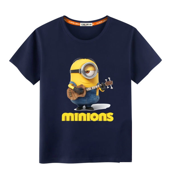 Детски памучни тениски 24 модела -различни цветове и принтове.