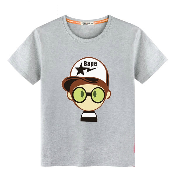 Детски памучни тениски 24 модела -различни цветове и принтове.