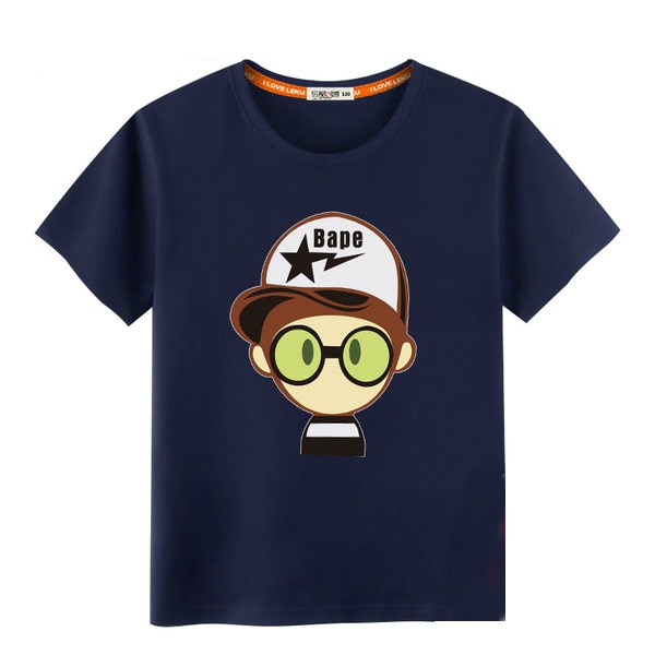 Детски памучни тениски 24 модела -различни цветове и принтове.