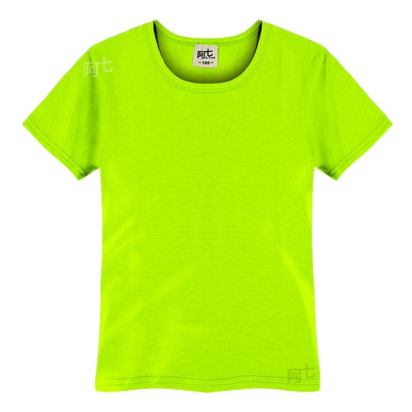 Детски памучни изчистени тениски в осем цвята.