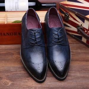Официални заострени мъжки обувки в черен и кафяв цвят