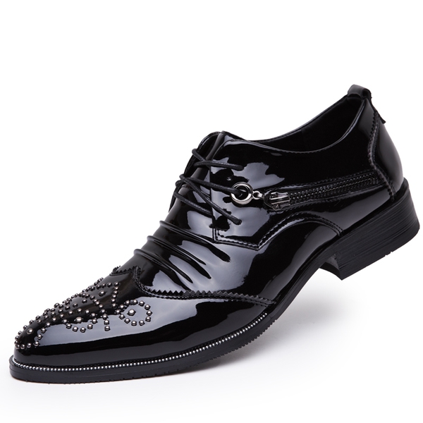 Мъжки бизнес официални обувки - лачени