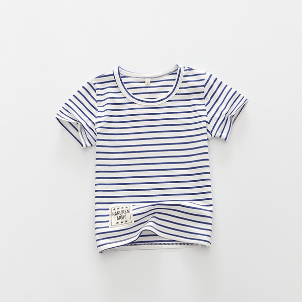 Детски раирани  памучни тениски за момчета-6 модела.