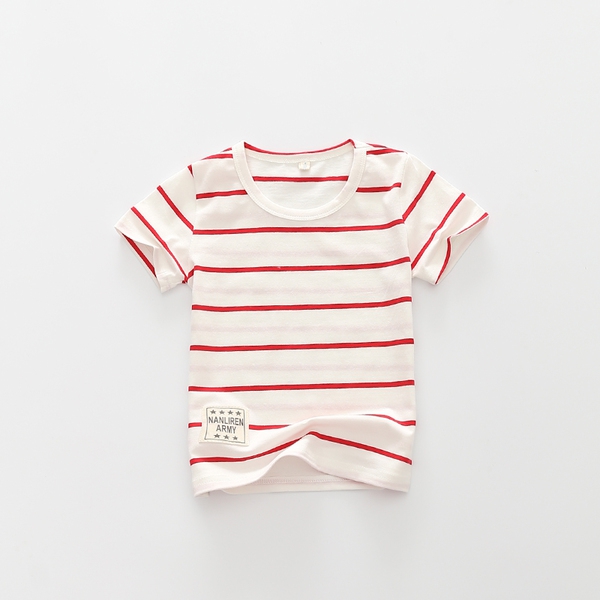 Детски раирани  памучни тениски за момчета-6 модела.