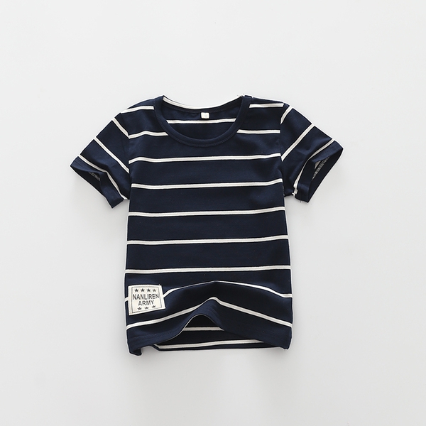 Детски раирани  памучни тениски за момчета-6 модела.