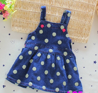 Дънкови рокли за бебета