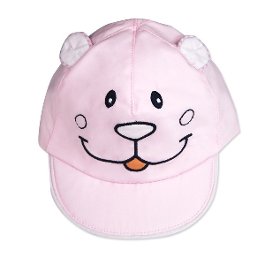 Детски шапки за момичета и момчета в син,бял и розов цвят - тигър