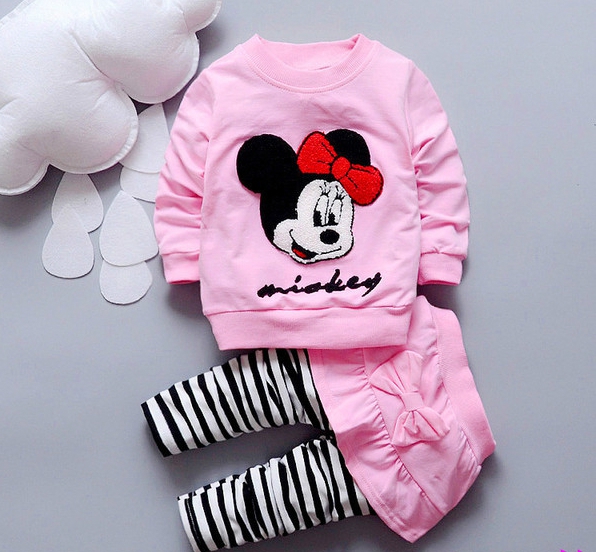 Бебешки комплекти за момичета - панталон и горнище - 17 модела 