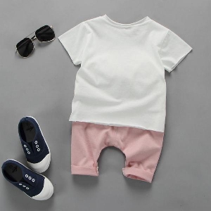 Бебешки комплект за момчета - блуза и панталонки