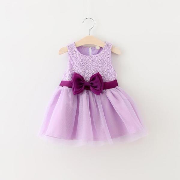 Бебешка  рокля с панделка