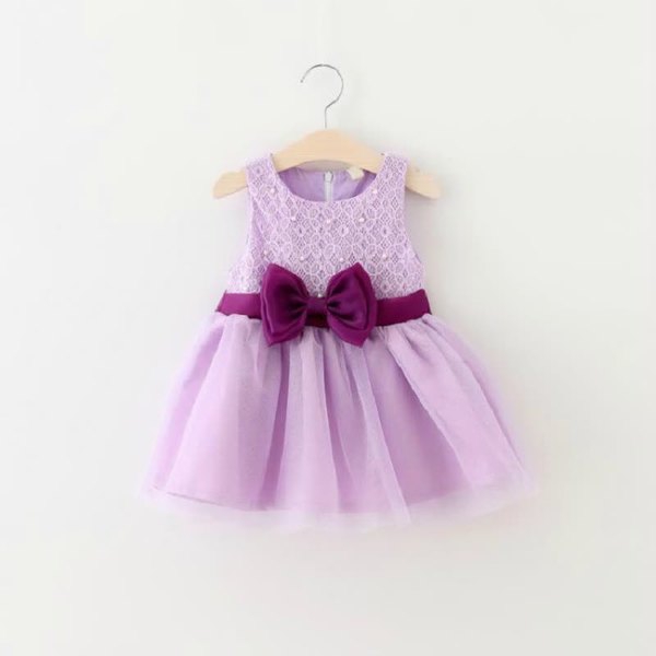 Бебешка  рокля с панделка