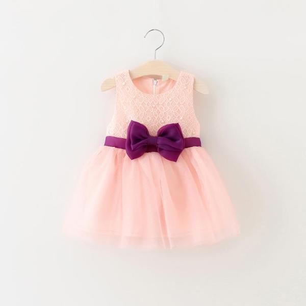 Бебешка  рокля с панделка