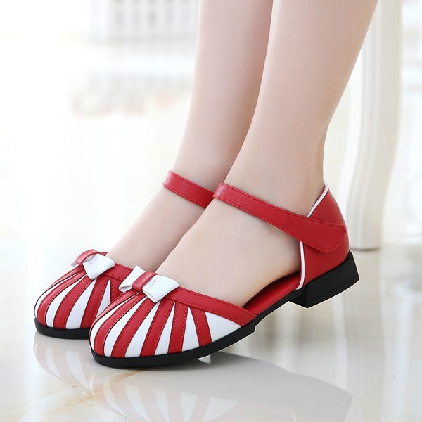 Летни сандали за малки и големи момичета - три модела - розови, червени, черни