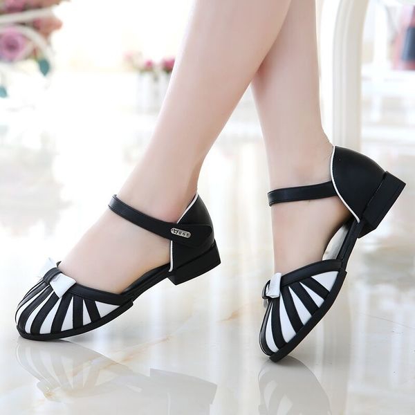 Летни сандали за малки и големи момичета - три модела - розови, червени, черни