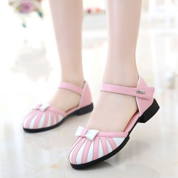 Летни сандали за малки и големи момичета - три модела - розови, червени, черни