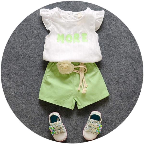 Бебешки комплект от две части тениска и къси панталони