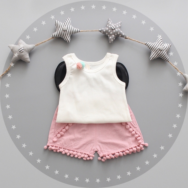 Бебешки комплект потник и къси панталони 