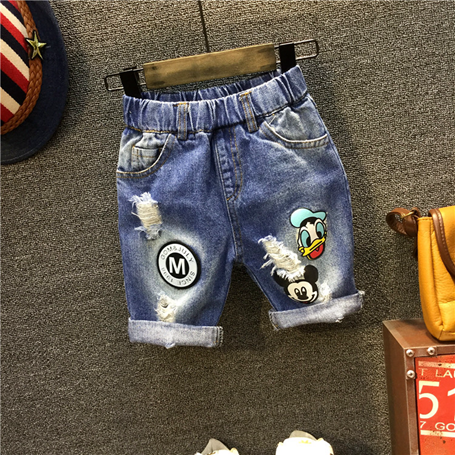 Детски къси дънкови панталони за момчета-седем интересни модела.