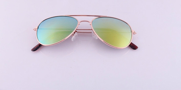 Детски летни слънчеви и цветни огледални очила за момчета и момичета - черни, сребристи, сини, дъга