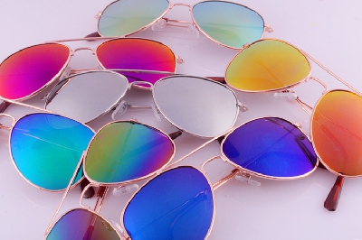 Детски летни слънчеви и цветни огледални очила за момчета и момичета - черни, сребристи, сини, дъга