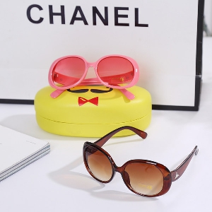 Детски слънчеви очила за лятото - различни модели за момчета и момичета - розови, кафяви, черни 