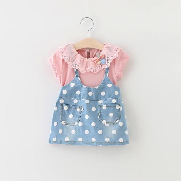 Бебешки комплект от 2 части: сукман и блуза