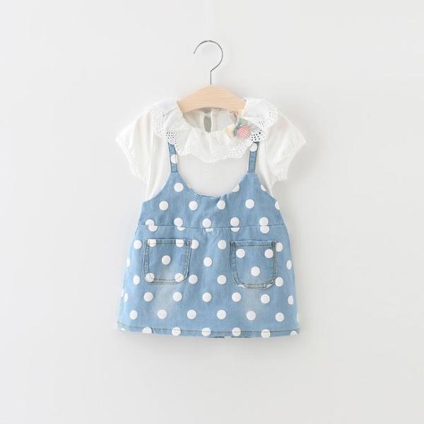 Бебешки комплект от 2 части: сукман и блуза