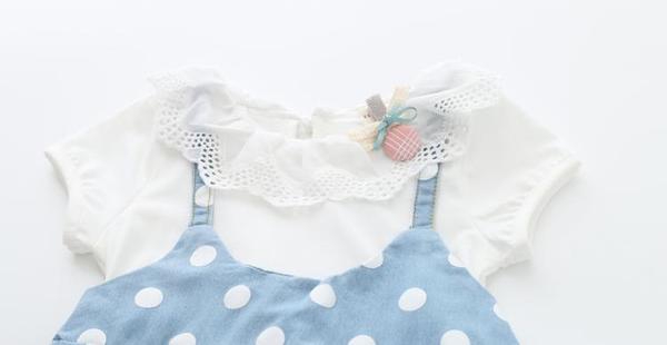 Бебешки комплект от 2 части: сукман и блуза