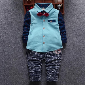 Бебешки костюм риза и панталон за момчета