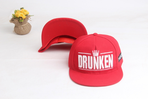 Детски летни шапки с козирка - Drunken - за момичета и момчета - червени, черни, бели