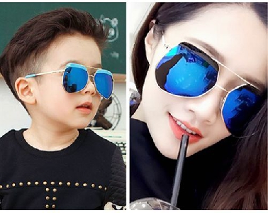 Детски слънчеви очила за момченца и момиченца - 5 модела в син, оранжев, черен цвят - огледални за плаж