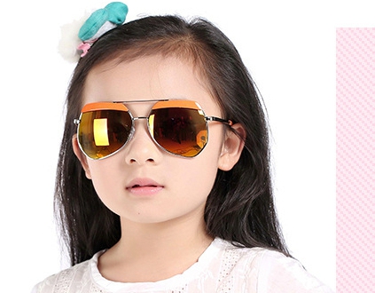 Детски слънчеви очила за момченца и момиченца - 5 модела в син, оранжев, черен цвят - огледални за плаж