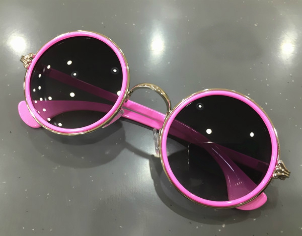 Детски слънчеви очила за малчугани - момчета и момичета до 5 години - жълта, лилава, червена рамка