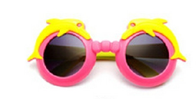 Детски очила в сладки модели за малки момичета и момчета -жълти, розови, зелени, червени - за лятото