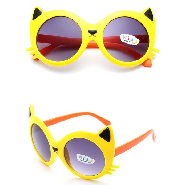 Детски очила в сладки модели за малки момичета и момчета -жълти, розови, зелени, червени - за лятото