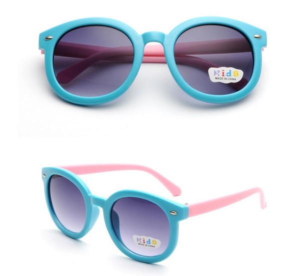 Детски очила в сладки модели за малки момичета и момчета -жълти, розови, зелени, червени - за лятото