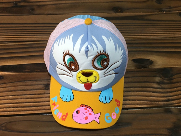 Детски анимирани летни шапки с козирка - 4 модела за момчета и момичета - размер 50-54 см