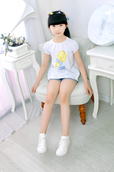 Детски тениски за момичета бял и розов цвят