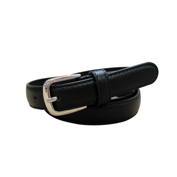 Черен детски колан за момчета и момичета - дължина 100 см, ширина 2.2 см