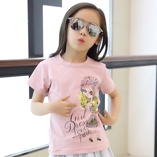 Детски тениски за момичета 3 принта 