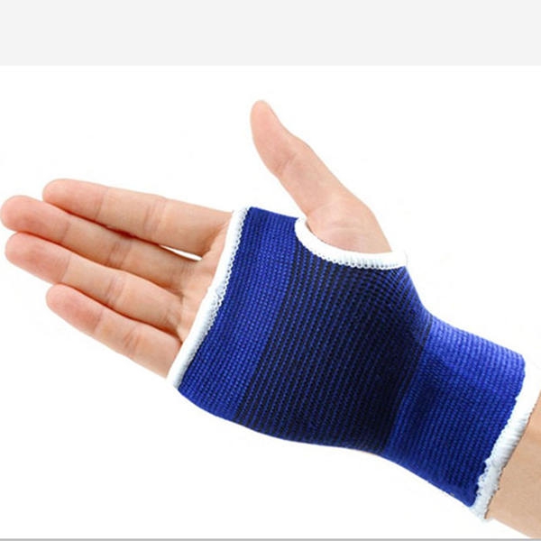 Спортни спортни ръкавици за колоездене - подходящи за мъже и жени - черни и сини, дължина 14 см, ширина 11.5 см 