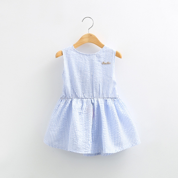 Φόρεμα με μπλε κορδέλα