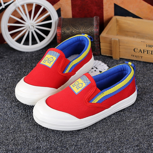 Παιδικα ανοιξιάτικα παπούτσια για τα αγόρια σε λευκό, κόκκινο και μαύρο χρώμα