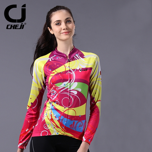 Дамски спортен комплект за колоездене с дълъг ръкав - 3 модела