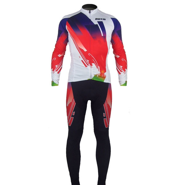 Мъжки спортни екипи за колоездене в 3 различни цветови комбинации с дълъг ръкав
