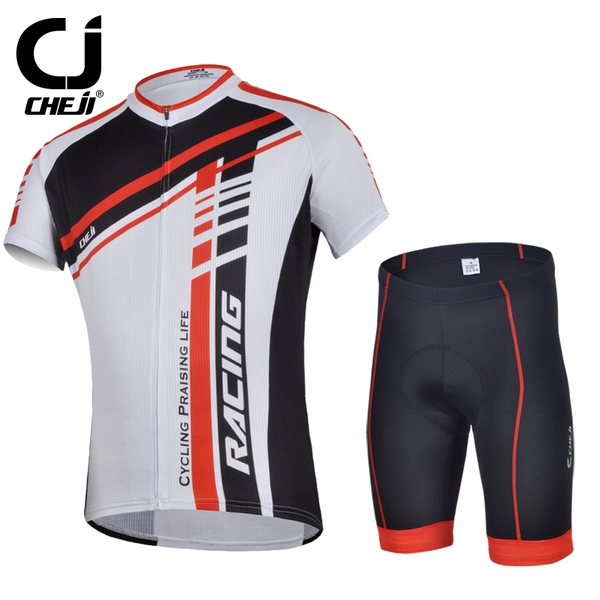 Αντρικά σετ  ποδιλασίας ς με κοντά μανίκια σε συνδυασμούς του κόκκινου, λευκό, μαύρο και πράσινο - 5 μοντέλα