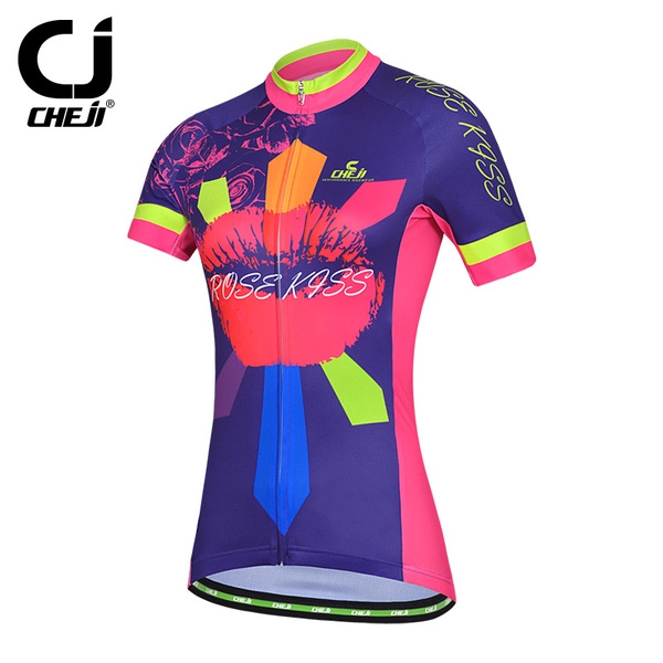 Дамски спортни екипи за колоездене с къс ръкав - 7 различни модела